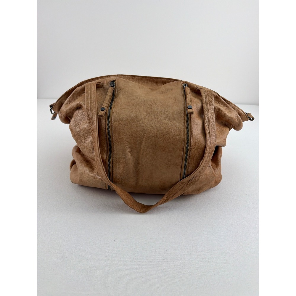 Day & Mood Daffodil Tote Tan Leather Slouchy Boho Shoulder Bag